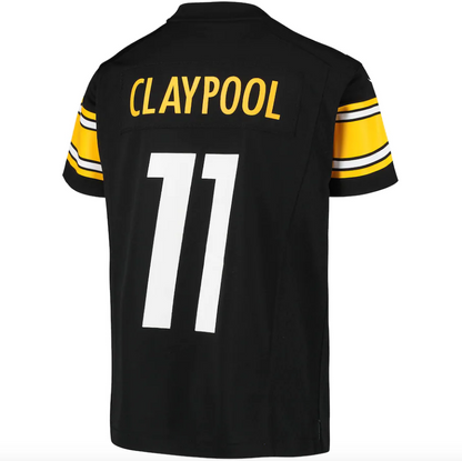 Youth Pittsburgh Steelers Chase Claypool Nike Black Game Jersey