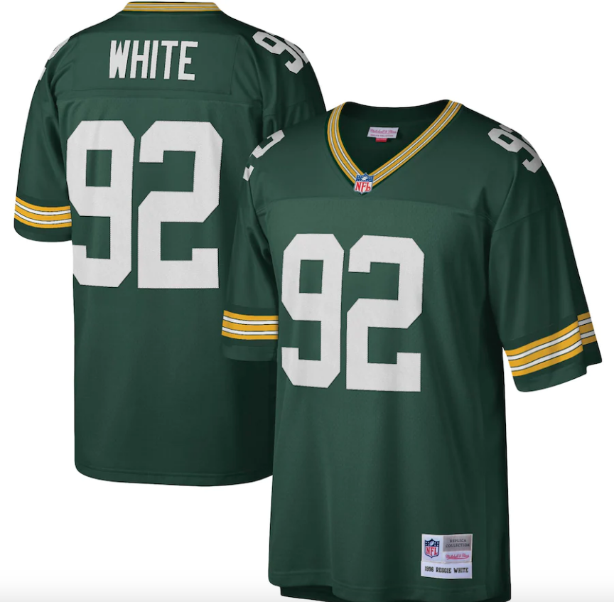 Reggie White Green Bay Packers 1996 Green Legacy Jersey By Mitchell &amp; Ness