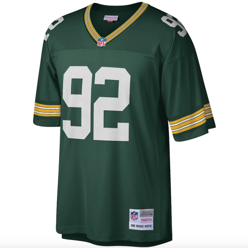 Reggie White Green Bay Packers 1996 Green Legacy Jersey By Mitchell &amp; Ness