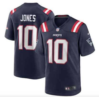 Youth New England Patriots Mac Jones Nike Navy Blue Game Jersey