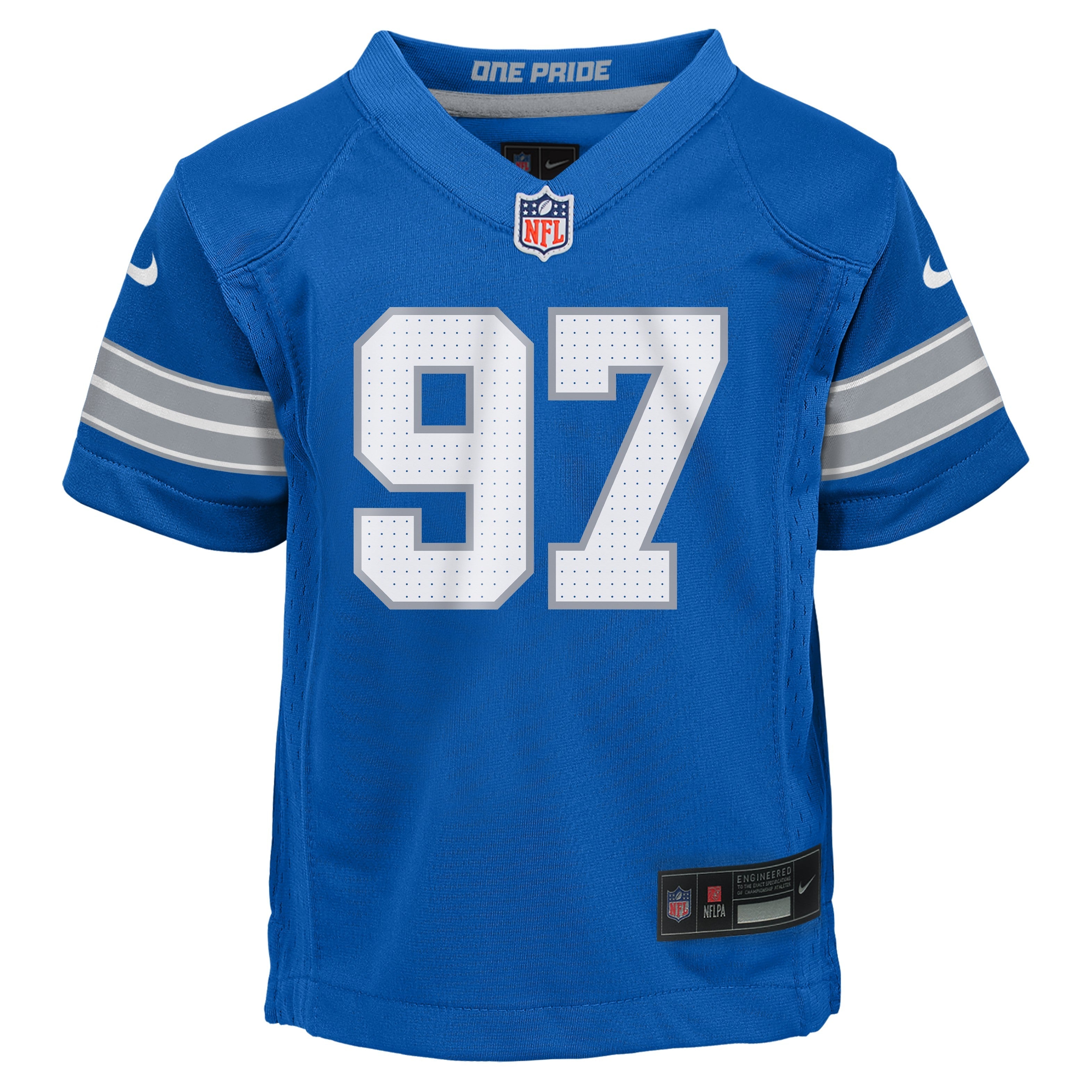 Preschool Detroit Lions Aidan Hutchinson Nike Blue Game Jersey