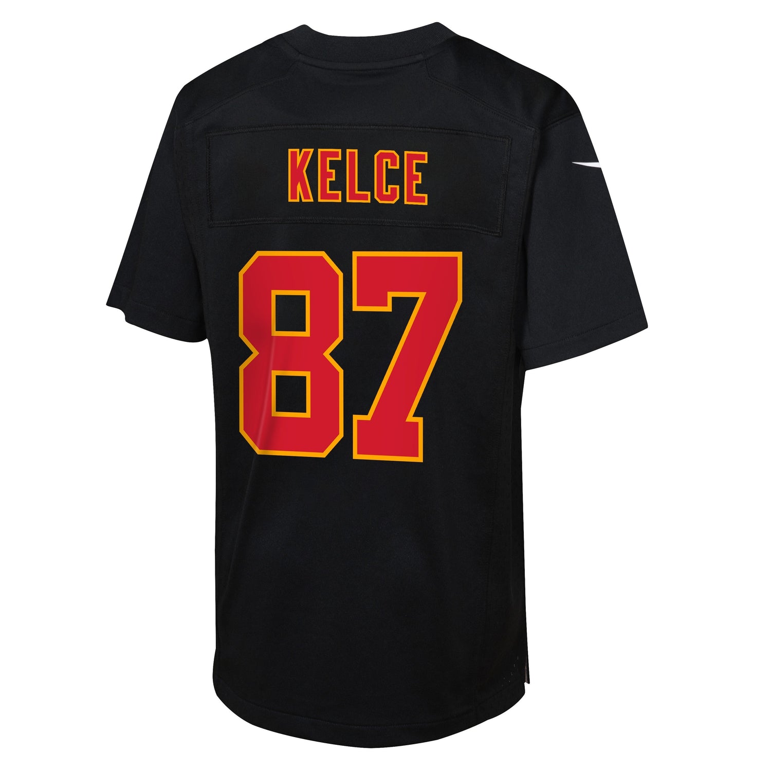 Youth Kansas City Chiefs Travis Kelce Nike Carbon Black Game Jersey