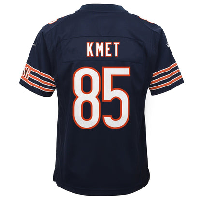 Youth Nike Cole Kmet Navy Chicago Bears Game Jersey