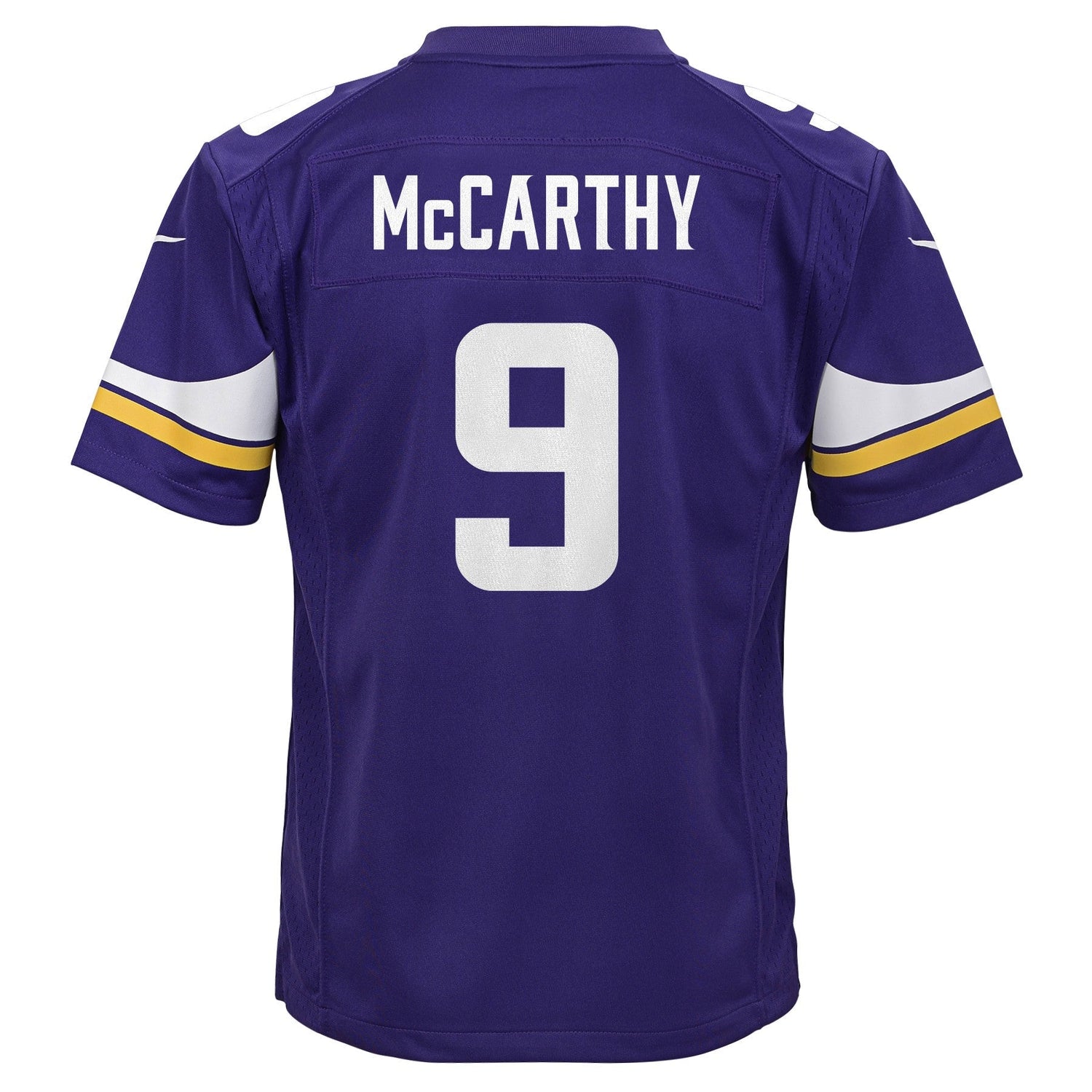 Youth JJ McCarthy Minnesota Vikings Purple Nike Game Jersey