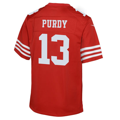 Youth Brock Purdy San Francisco 49ers Nike Scarlet Game Jersey