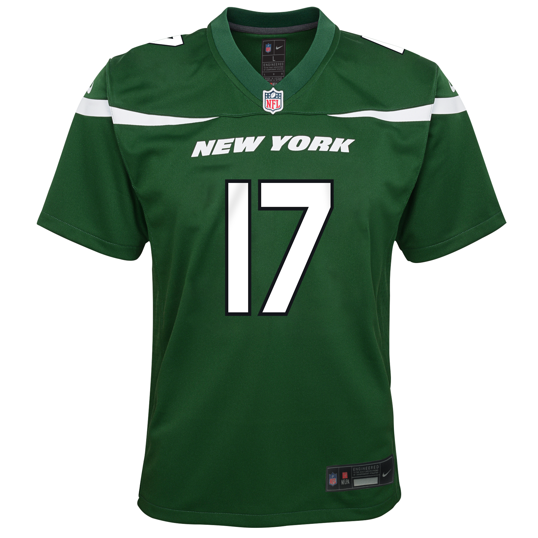 Youth Garrett Wilson New York Jets Nike Green Game Jersey