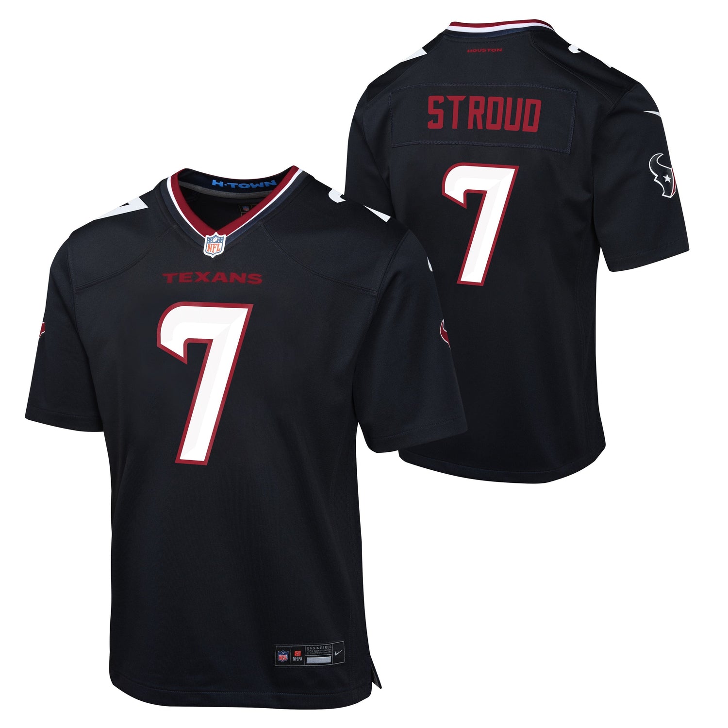 Youth Houston Texans C.J. Stroud Nike Navy Game Jersey