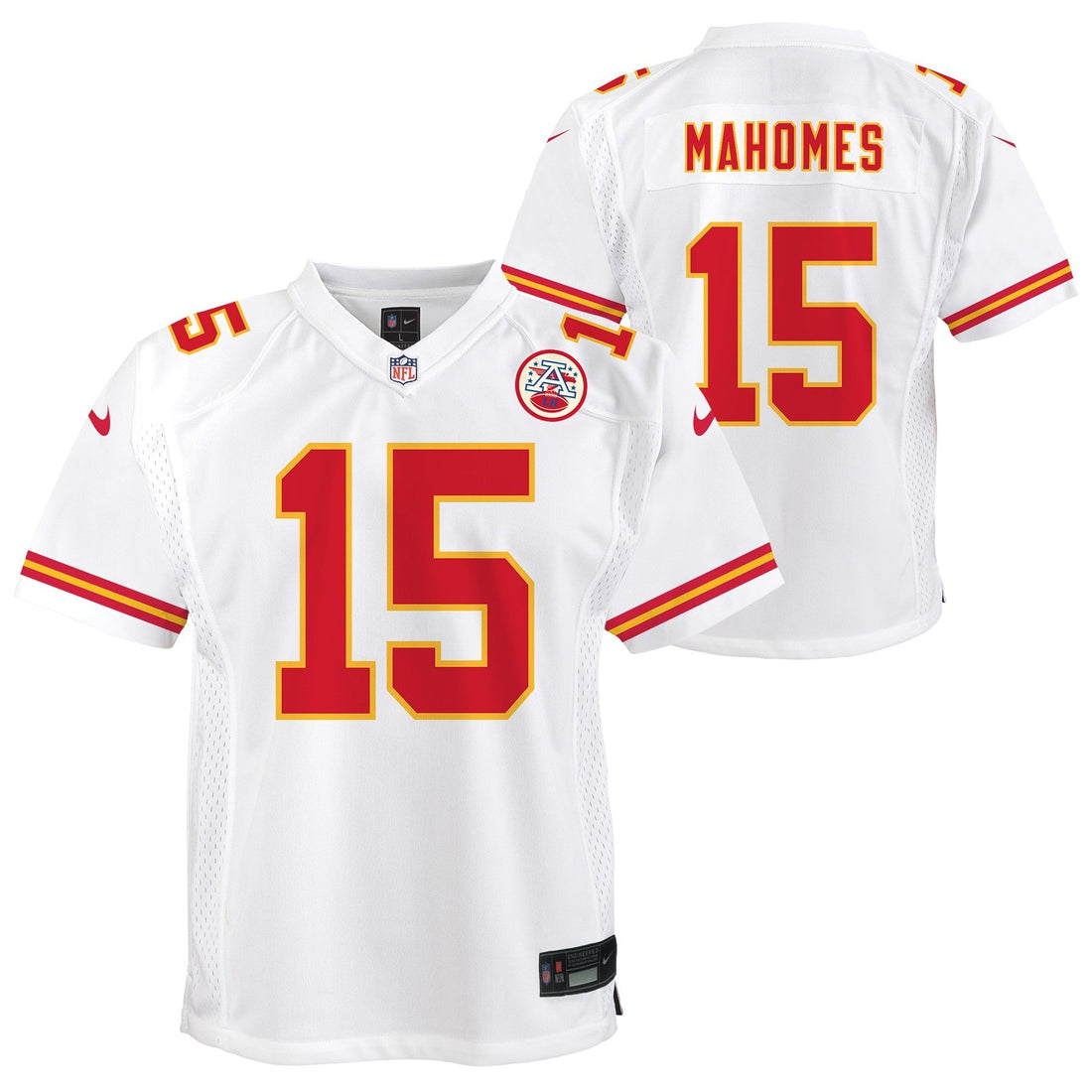 Youth Kansas City Chiefs Patrick Mahomes Nike White Game Jersey