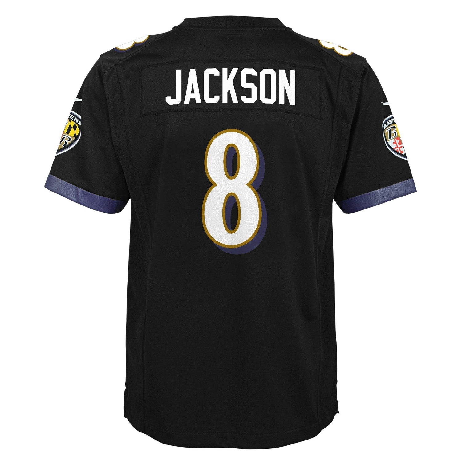 Youth Lamar Jackson Baltimore Ravens Nike Black Alternate Game Jersey