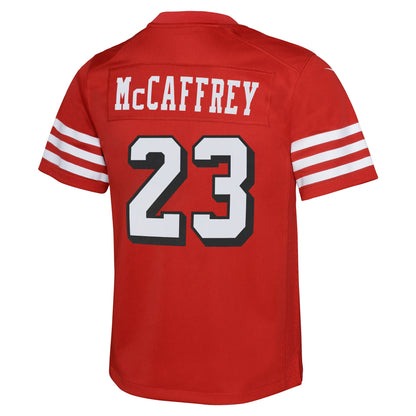 Youth Christian McCaffrey San Francisco 49ers Alternate Nike Scarlet Game Jersey