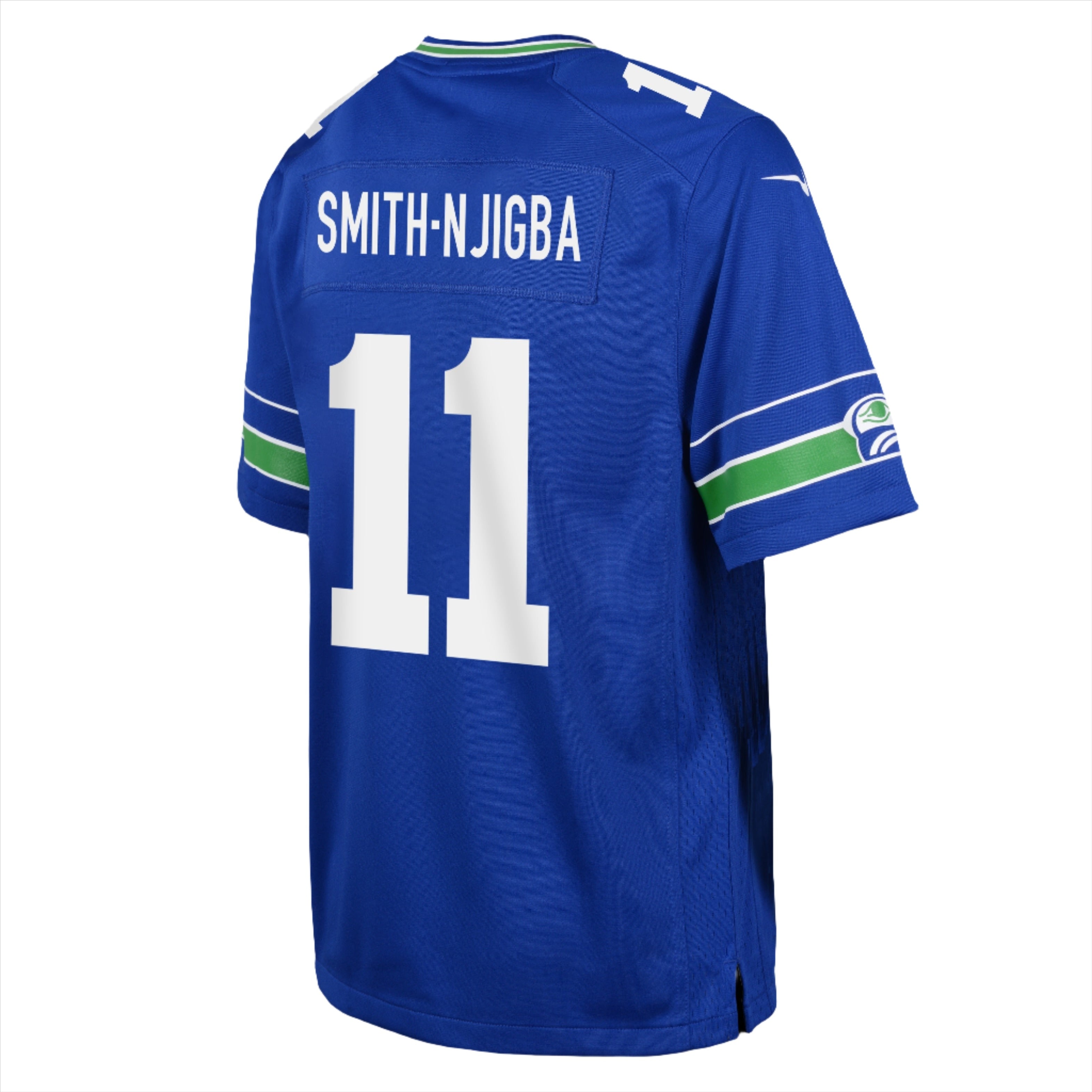 Youth Seattle Seahawks Jaxon Smith-Njigba Royal Blue Retro Throwback Nike Game Jersey