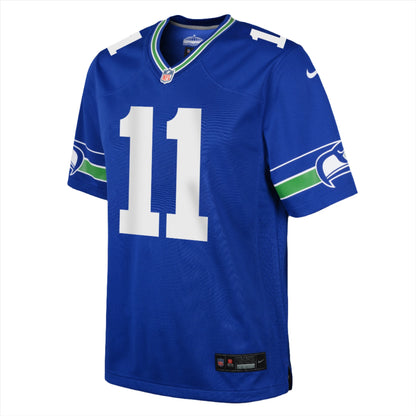 Youth Seattle Seahawks Jaxon Smith-Njigba Royal Blue Retro Throwback Nike Game Jersey