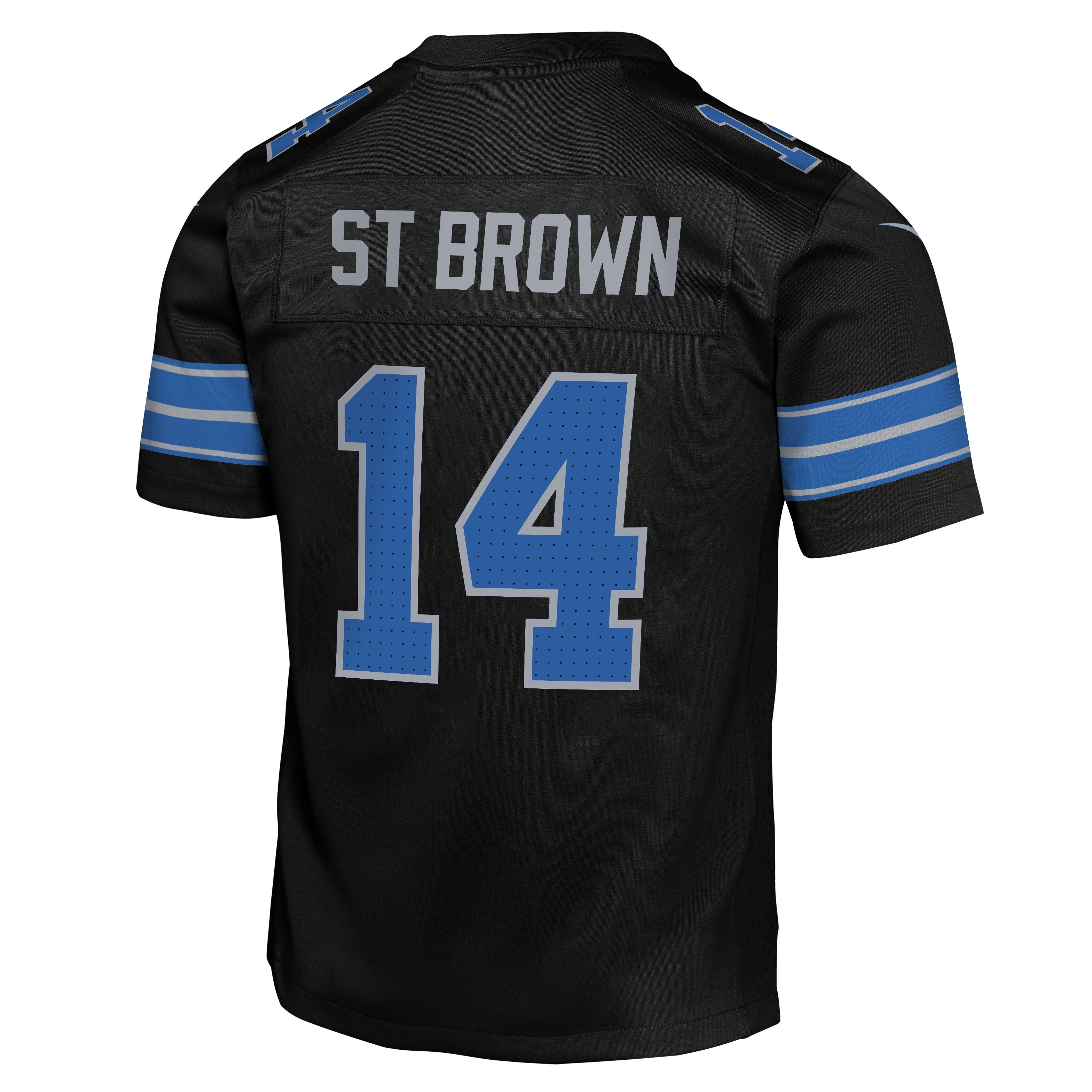 Youth Detroit Lions Amon-Ra St. Brown Nike Black Alternate Game Jersey