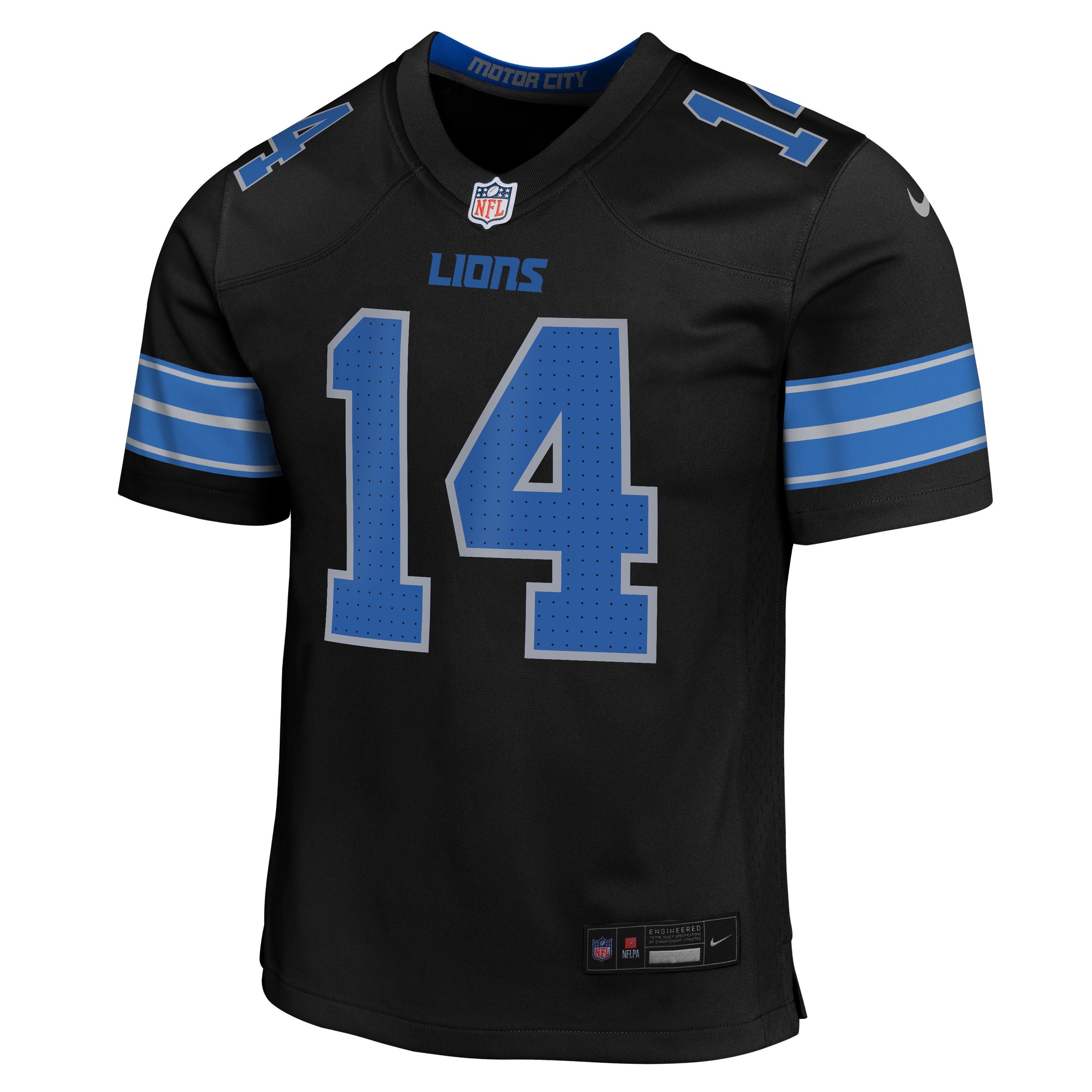 Youth Detroit Lions Amon-Ra St. Brown Nike Black Alternate Game Jersey