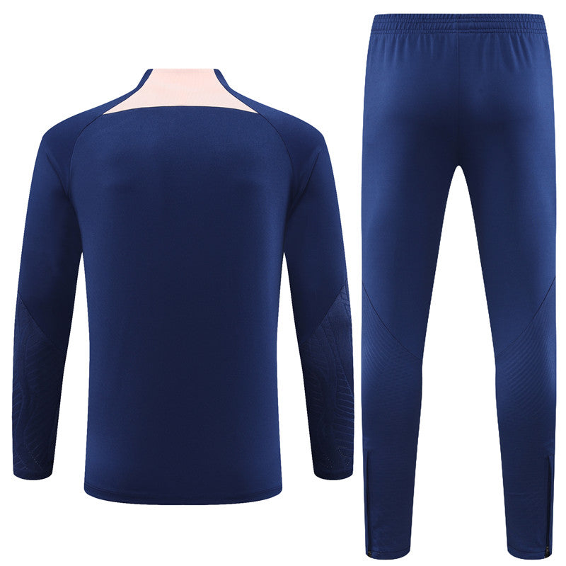 Atletico Madrid 23-24 Royal Blue Tracksuit (half-zip)