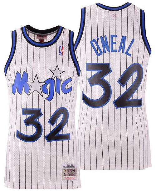 Men’s Shaquille O’Neal Orlando Magic 1993-94 White Swingman Jersey By Mitchell &amp; Ness