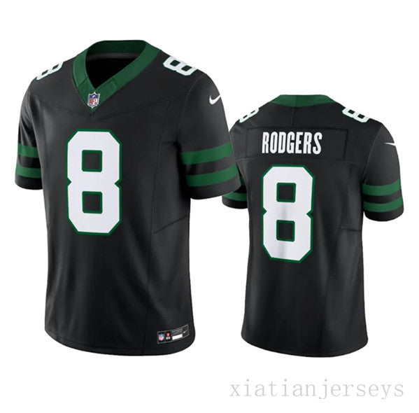 New York Jets 8 Black 3rd Generation Jersey NFL