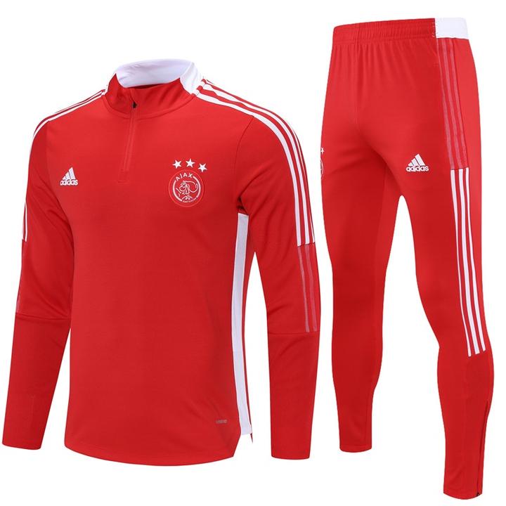 Ajax 20-21 | Red  &amp; White Stripe Tracksuit