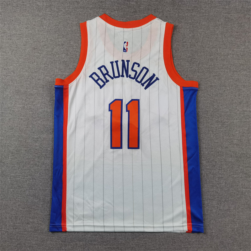 New York Knicks 11 White City Jersey NBA