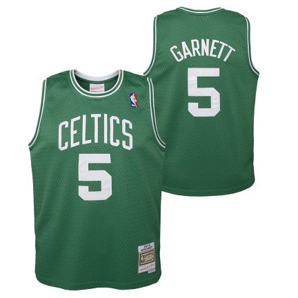 Youth Boston Celtics Kevin Garnett Mitchell &amp; Ness Kelly Green 2007-08 Hardwood Classics Swingman Jersey