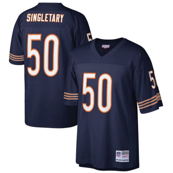 Mens Chicago Bears Mike Singletary Mitchell &amp; Ness Navy Legacy Jersey