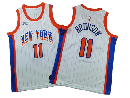 New York Knicks 11 White City Jersey NBA