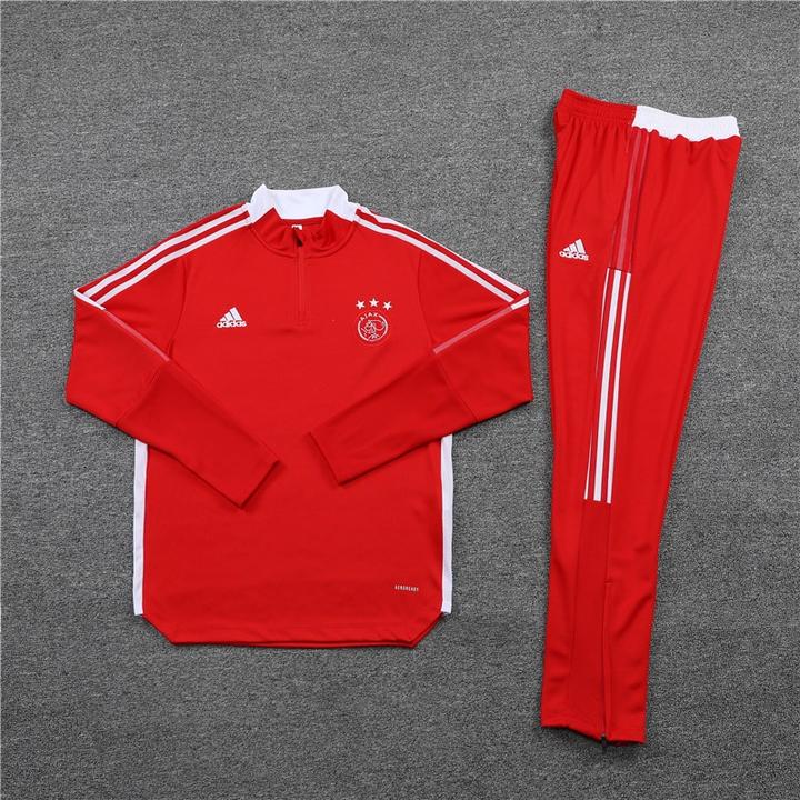 Ajax 20-21 | Red  &amp; White Stripe Tracksuit