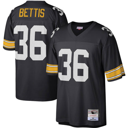 Mens Pittsburgh Steelers Jerome Bettis Mitchell &amp; Ness Black Retired Player Vintage Jersey