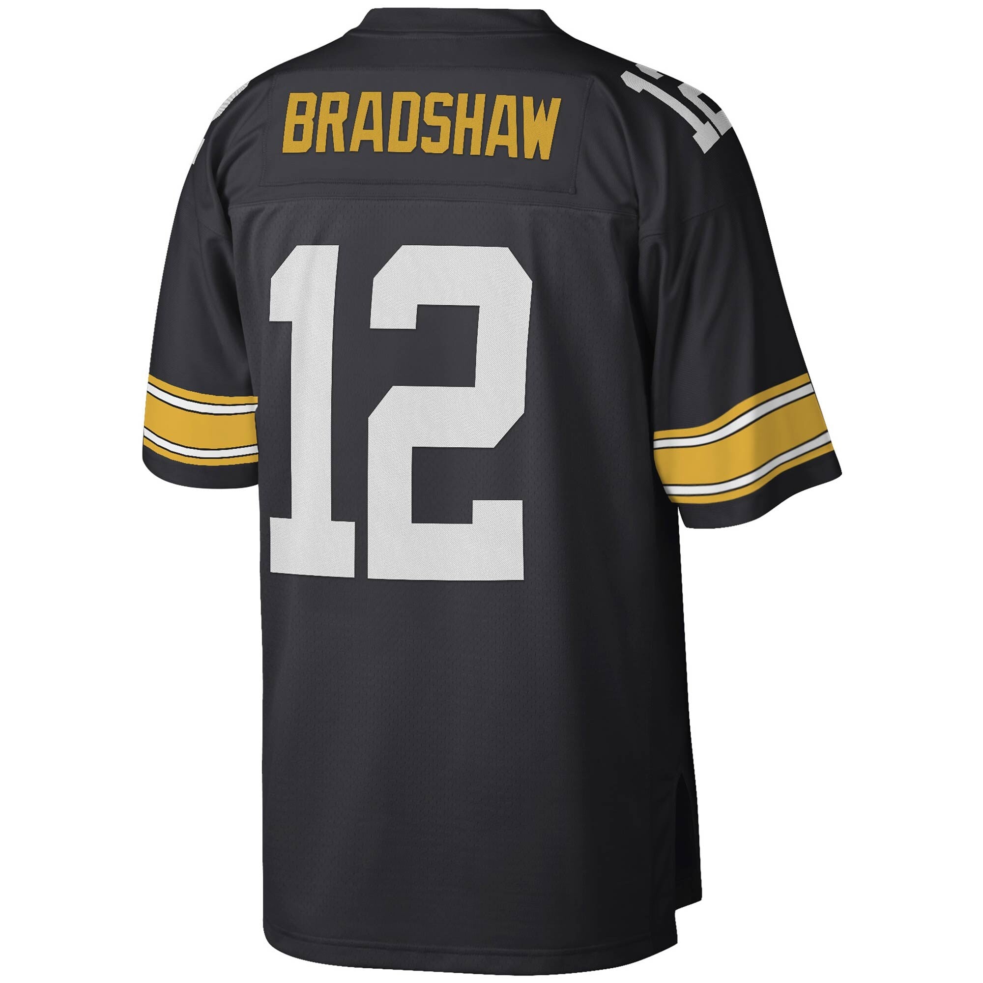 Mens Pittsburgh Steelers Terry Bradshaw Mitchell &amp; Ness Black Legacy Jersey