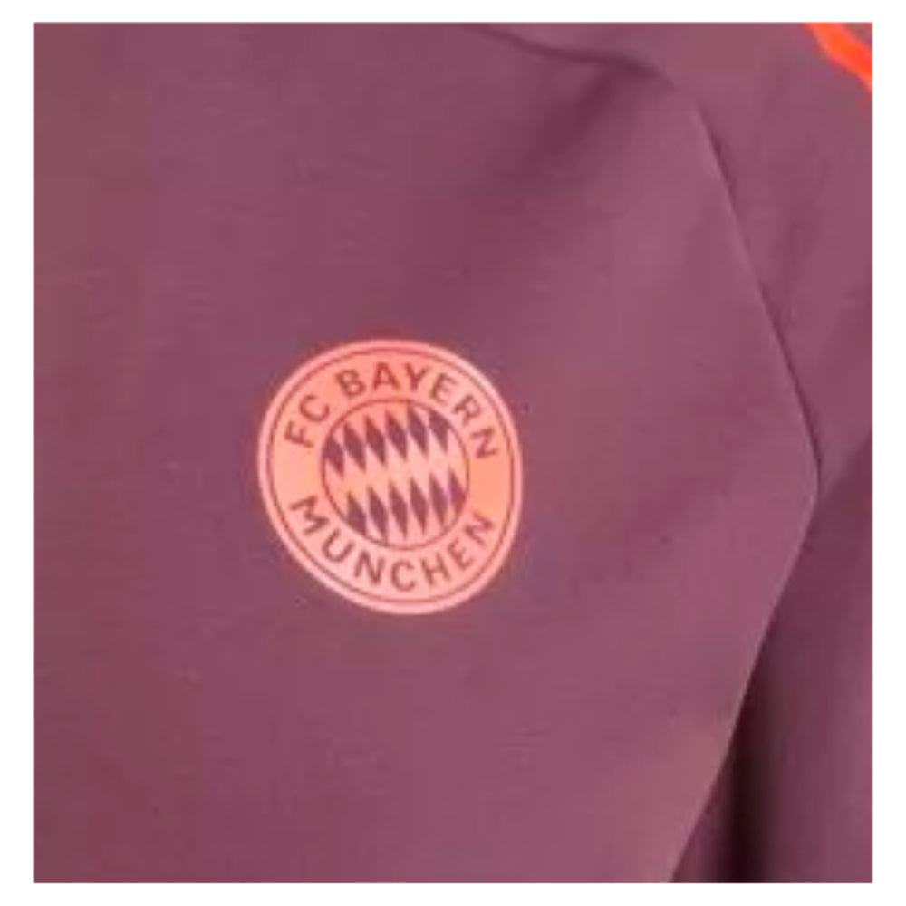 2024-2025 Bayern Munich Track Jacket (Shadow Maroon)