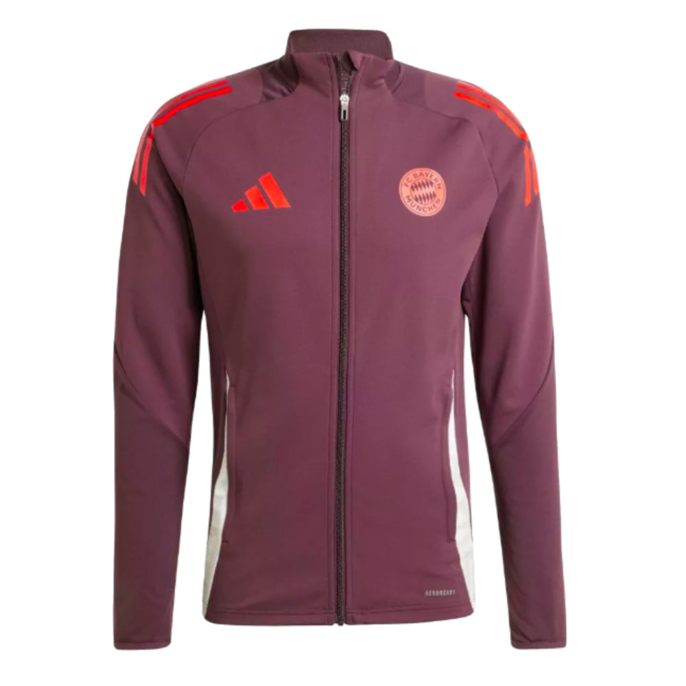 2024-2025 Bayern Munich Track Jacket (Shadow Maroon)