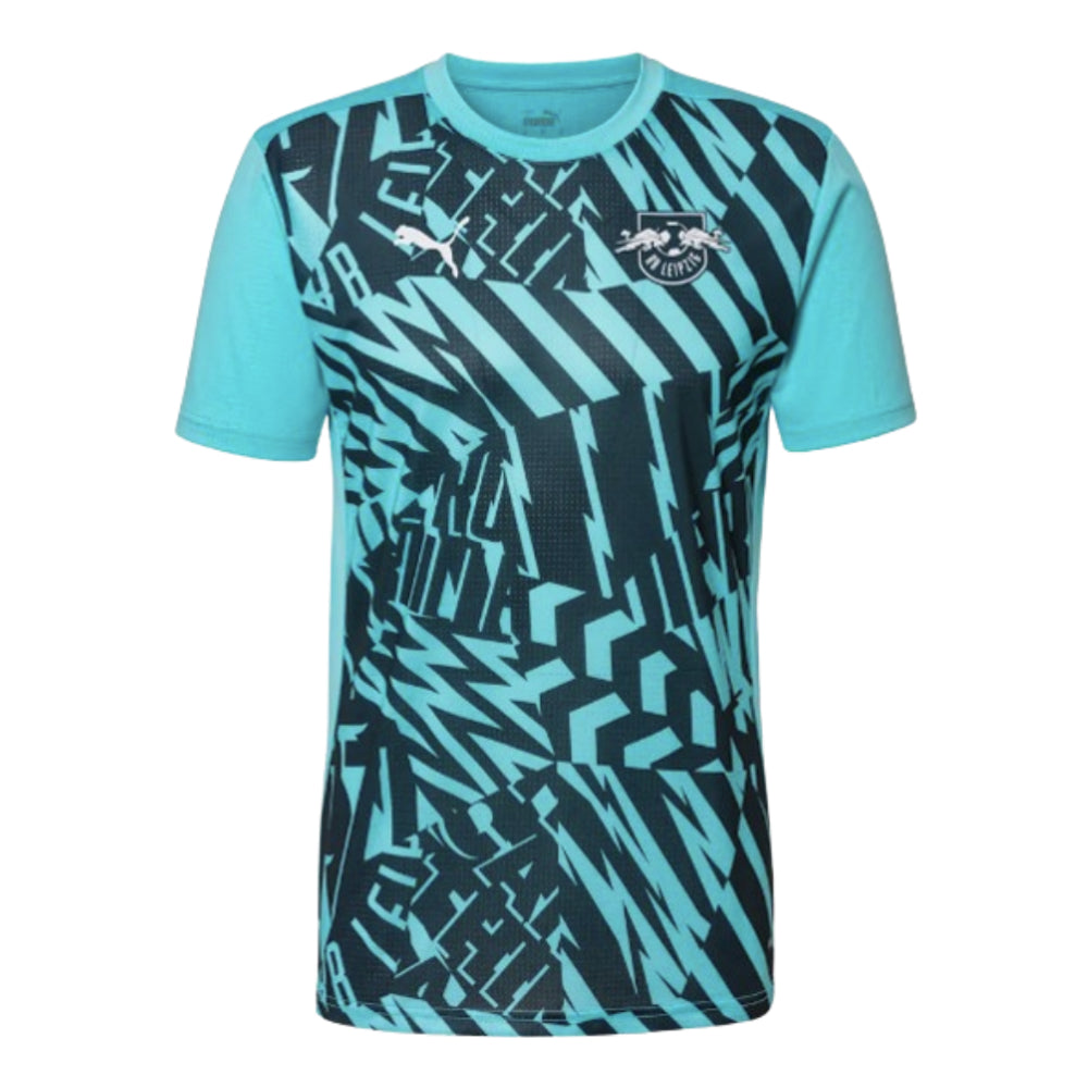 2024-2025 Red Bull Leipzig Pre-Match SS Shirt (Aqua)