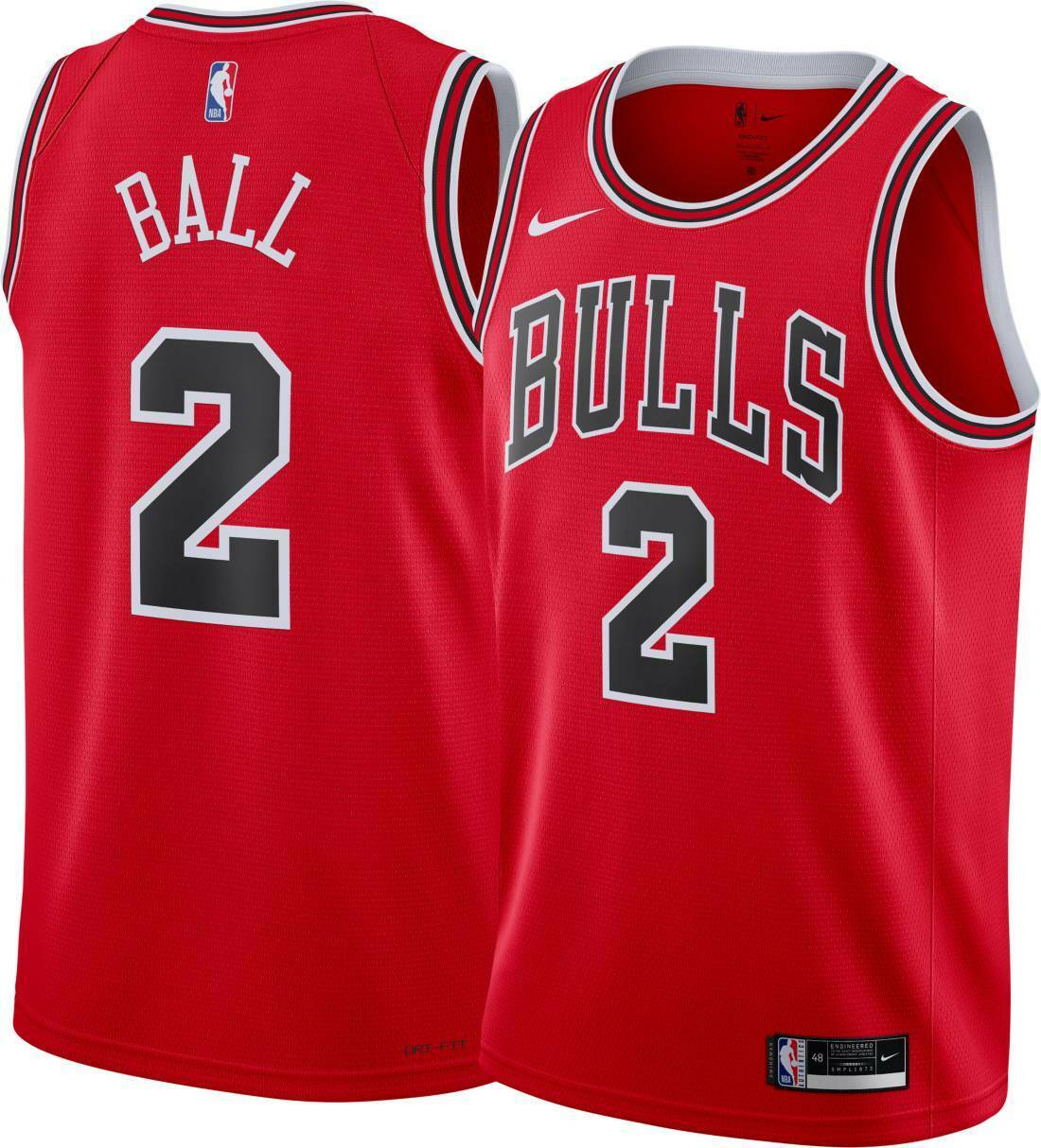 Youth Chicago Bulls Lonzo Ball Red Nike Swingman Icon Jersey