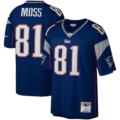 Youth New England Patriots Randy Moss Mitchell &amp; Ness Navy Retired Player Vintage Jersey