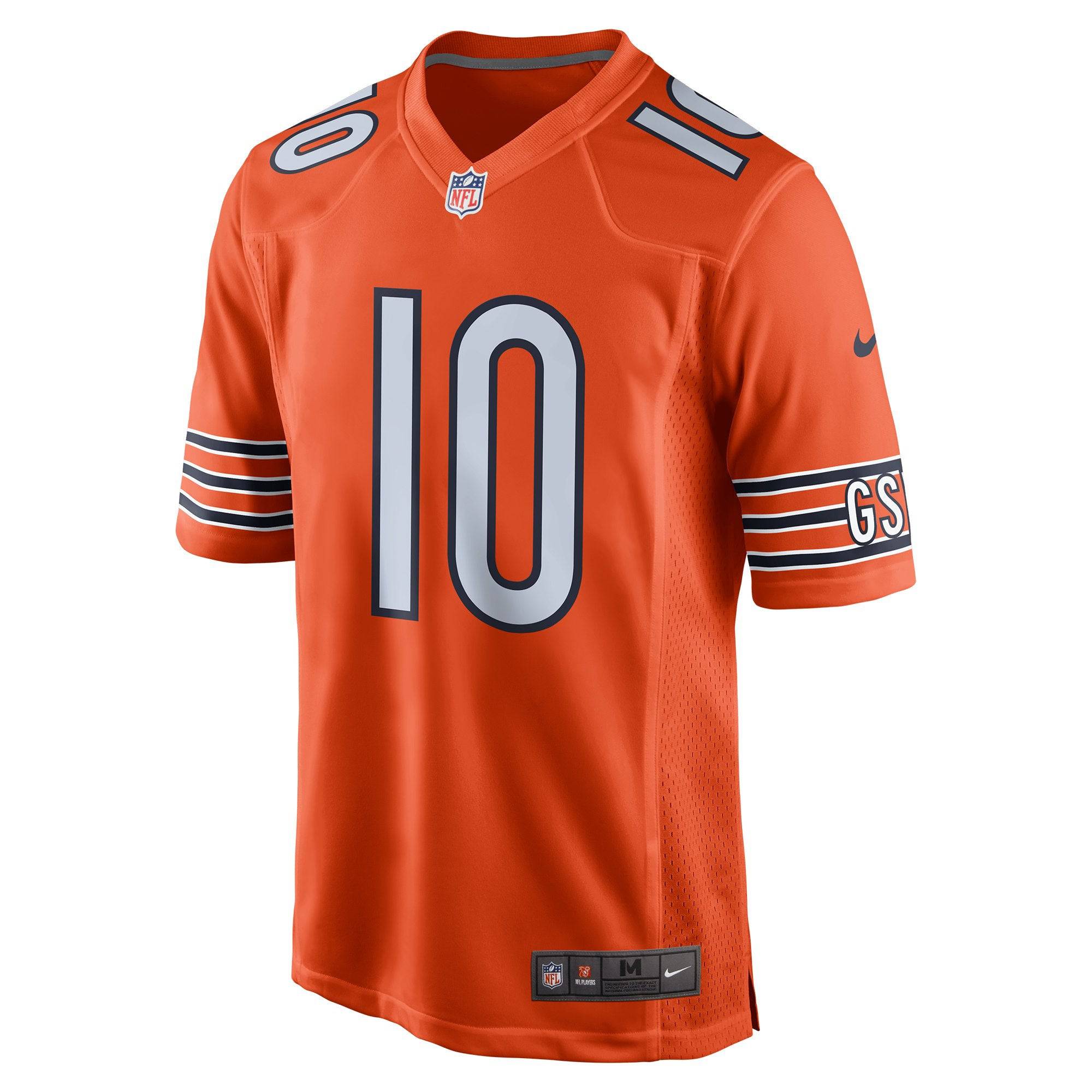 Youth Chicago Bears Mitchell Trubisky Nike Orange Alternate Game Jersey