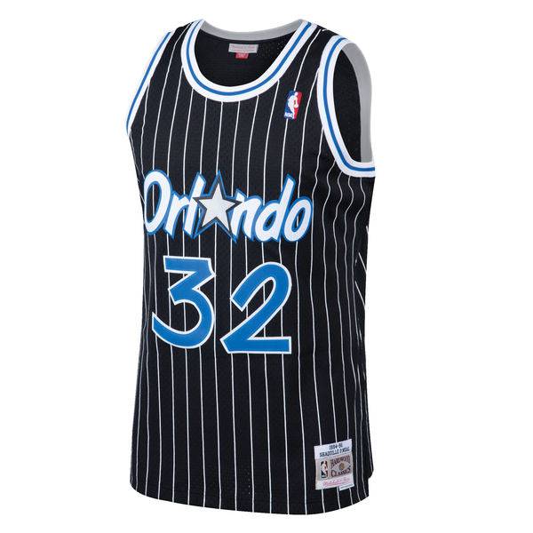 Men’s Shaquille O’Neal Orlando Magic 1994-95 Black Swingman Jersey By Mitchell &amp; Ness