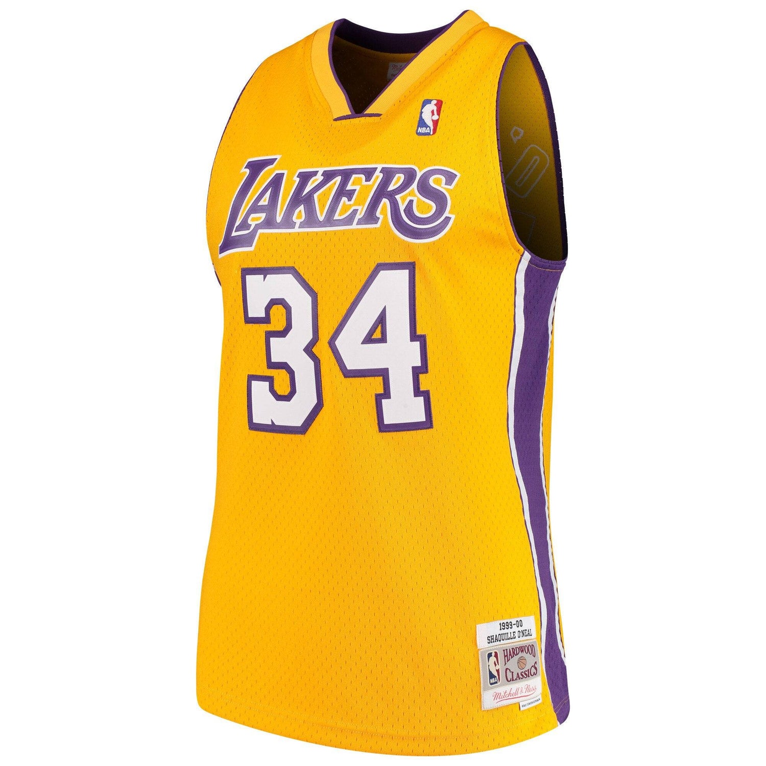 Men’s Shaquille O’Neal Los Angeles Lakers 1999-00 Gold Swingman Jersey By Mitchell &amp; Ness