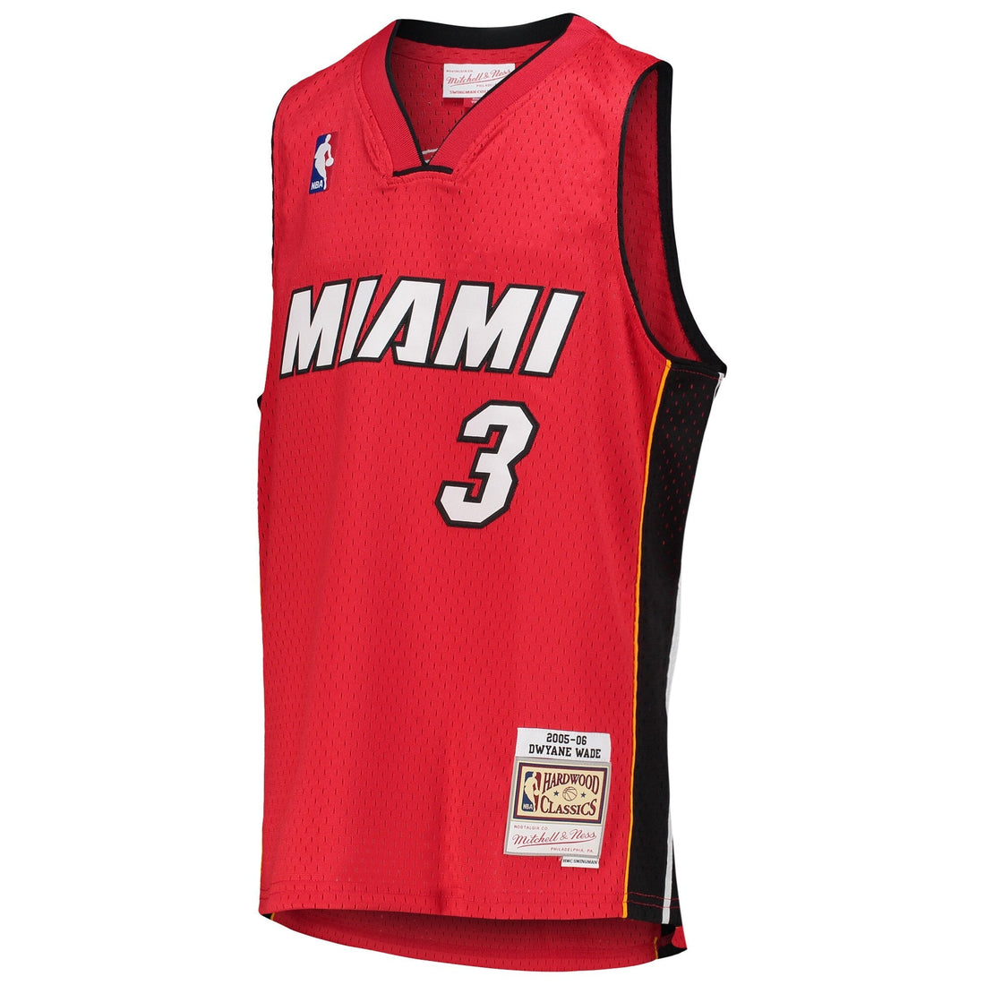 Youth Miami Heat Dwyane Wade Mitchell &amp; Ness Red 2005-06 Hardwood Classics Jersey