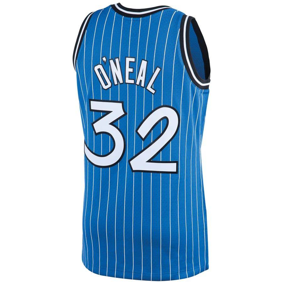 Men’s Shaquille O’Neal Orlando Magic 1994-95 Blue Swingman Jersey By Mitchell &amp; Ness