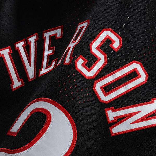 Men’s Allen Iverson Philadelphia 76ers 2000-2001 Swingman Black Jersey By Mitchell &amp; Ness