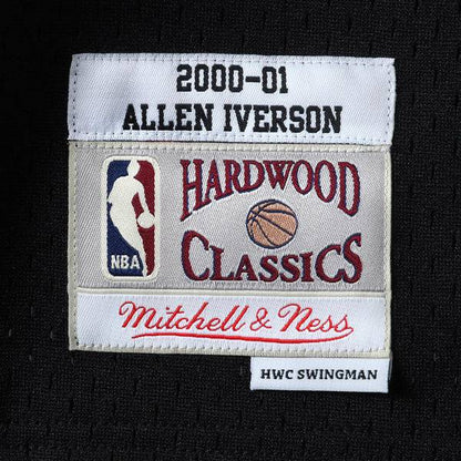 Men’s Allen Iverson Philadelphia 76ers 2000-2001 Swingman Black Jersey By Mitchell &amp; Ness