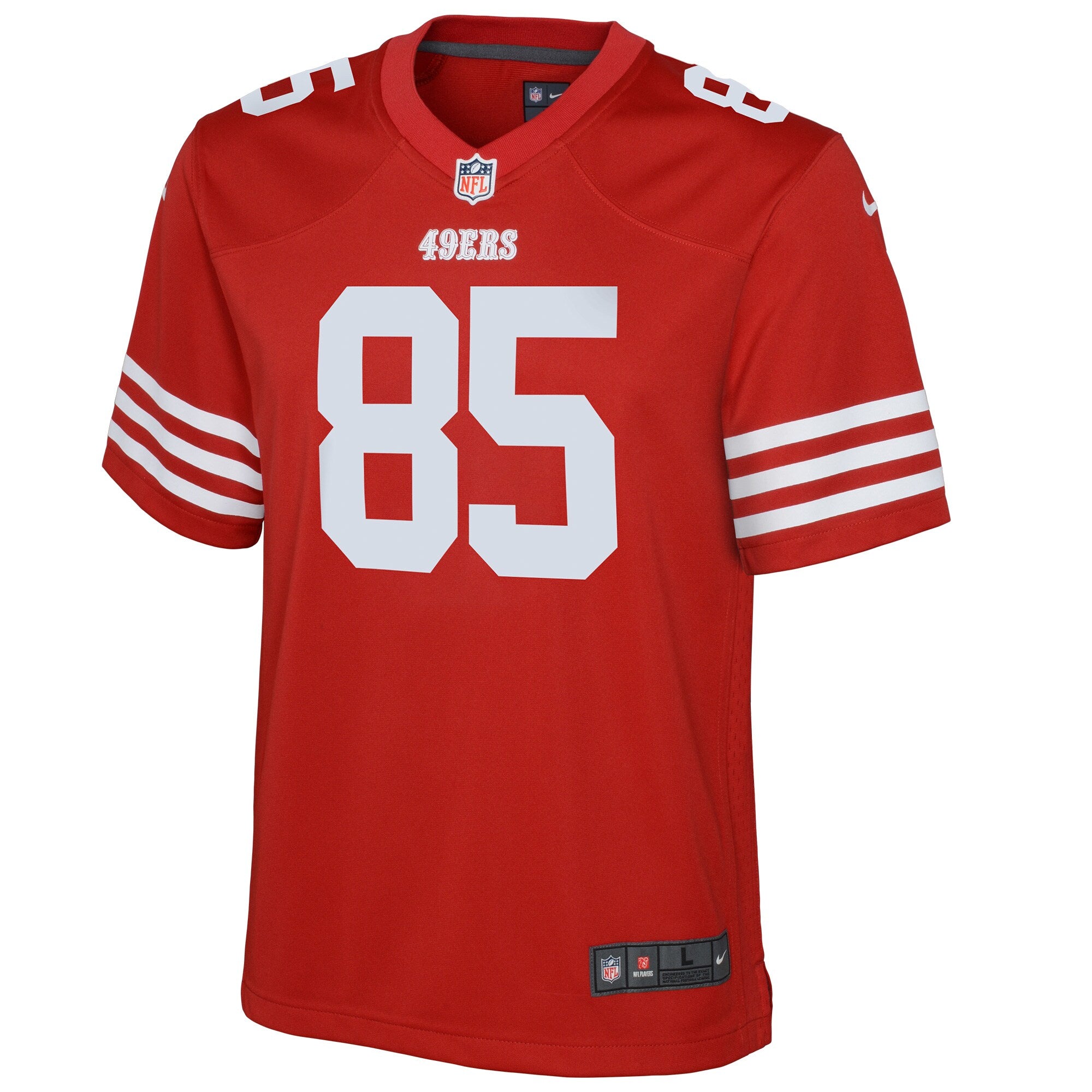 Youth George Kittle San Francisco 49ers Nike Game Jersey - Scarlet