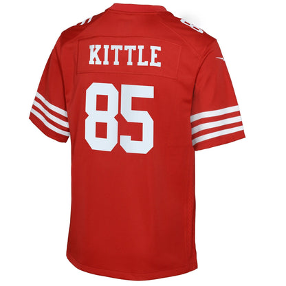 Youth George Kittle San Francisco 49ers Nike Game Jersey - Scarlet